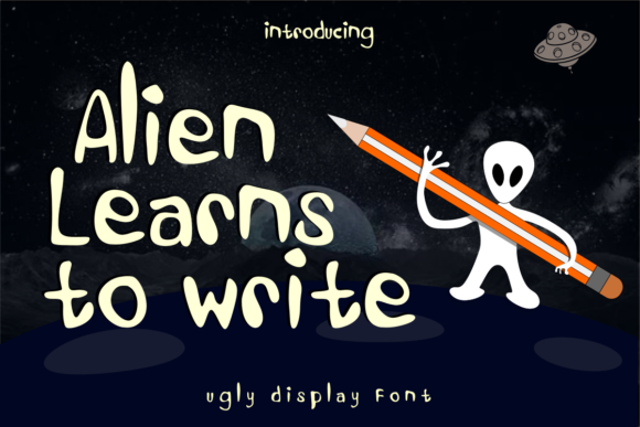 Alien Learns to Write: A Unique Display Font for Editorial Design