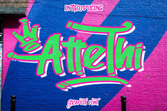 Attethi: A Bold Graffiti Font for Editorial Design
