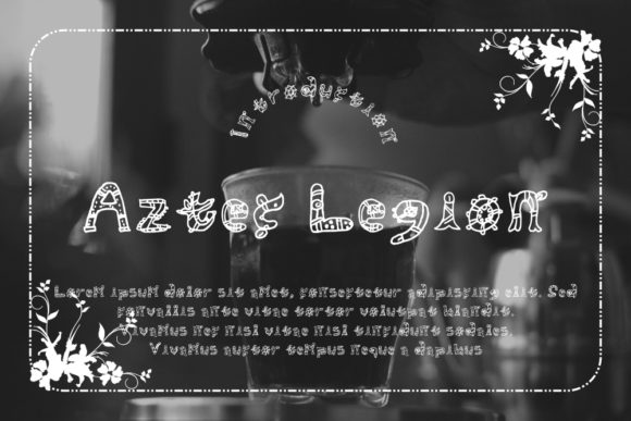Aztec Legion: A Display Font for Editorial Flair