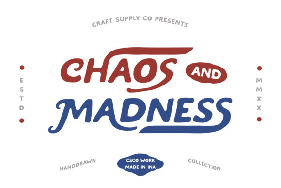 Chaos and Madness: A Bold Font for Creative Branding