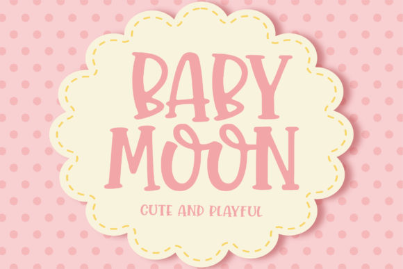 Discover Baby Moon: A Joyful Display Font for Your Next Project