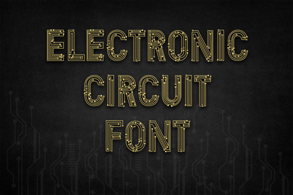 Electronic Circuit: A Bold Display Font for Creative Campaigns