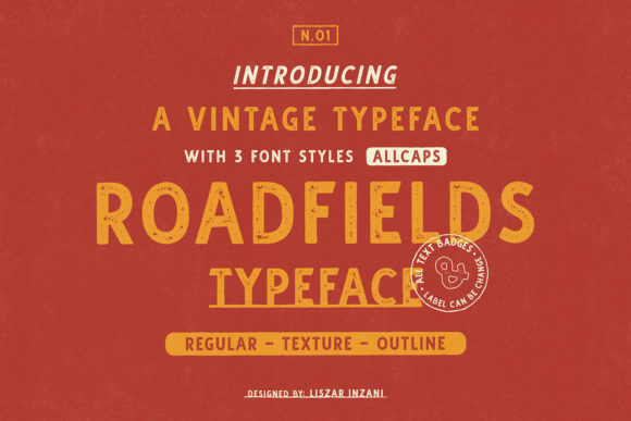 Explore Roadfields: A Bold and Neat Display Font
