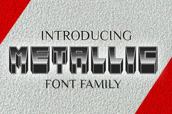 Exploring Metallic: A Bold Display Typeface