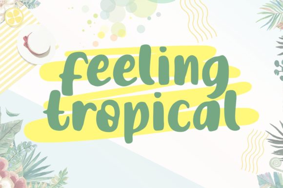Feeling Tropical: A Playful Display Font for Editorial Charm