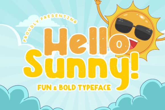 Hello Sunny: A Bold and Authentic Display Font for Editorial Design