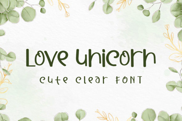 Love Unicorn: A Whimsical Display Font for Creative Projects