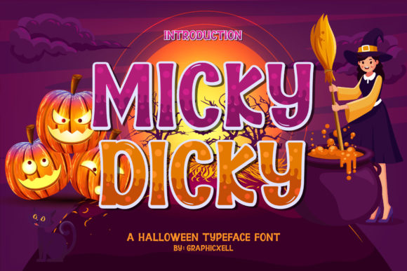 Micky Dicky: A Spooky and Bold Display Font for Editorial Design