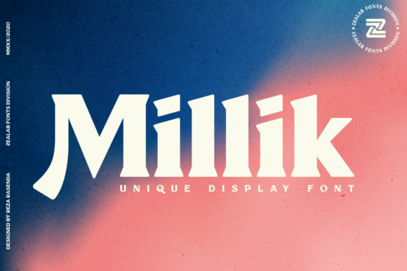 Millik: A Bold and Chunky Display Font for Creative Projects