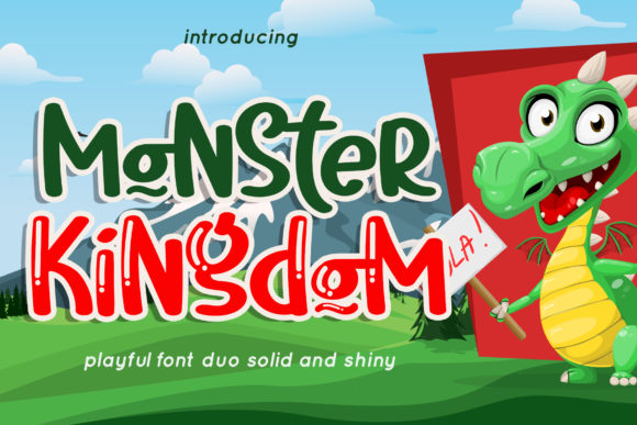 Monster Kingdom: A Playful Display Font for Editorial Charm