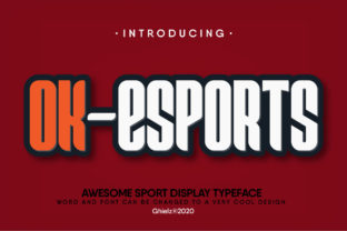Ok-Esports: A Bold and Dynamic Display Font for Creative Projects