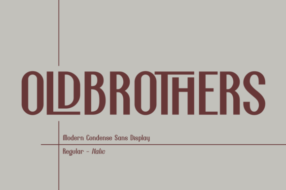 Old Brothers: A Bold Display Font for Craft and Design