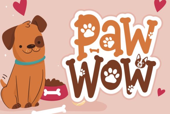 Paw Wow: A Charming Display Font for Engaging Campaigns