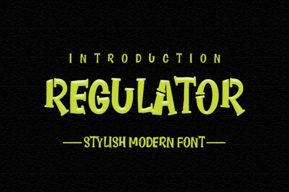 Regulator: A Bold Display Font for Modern Web Design