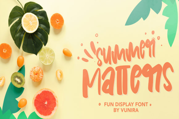 Summer Matters: A Charming Display Font for Web Design