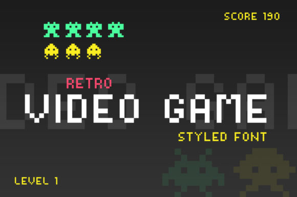 Video Game: A Playfully Conceptual Font for Crafters
