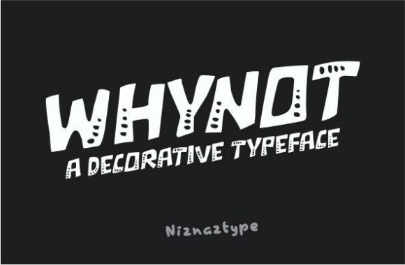 Whynot: A Unique and Friendly Display Font for Web Design